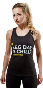 Women's Crazy Bulk Leg Day & Chill Racer Back Vest