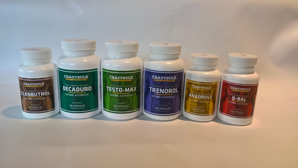 Sample of Crazy Bulk's Bodybuilding Supplements